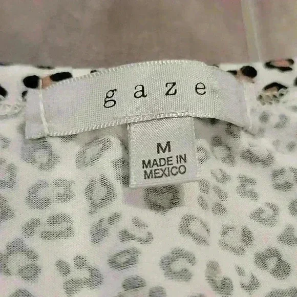 Gaze Cheetah Babydoll Top - Picture 3 of 5